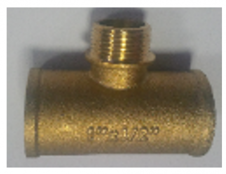 Instalatii de alimentare - Teu redus alama 1` - 1/2 fe, HOFBAU, 1" x1/2"x1"