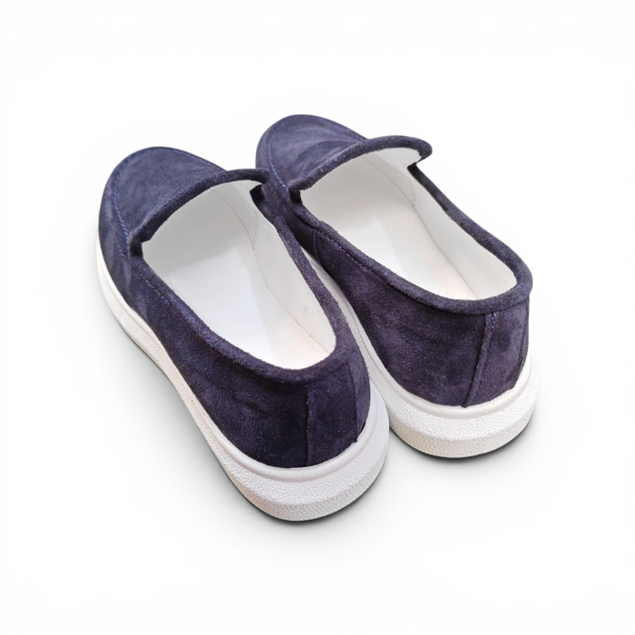Mocasini din Piele Întoarsă pentru Copii – Mov / Indigo Elegant [2]