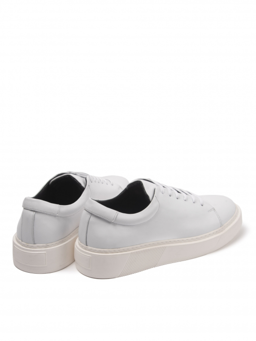 All White Sneakers – Piele Naturală, Construcție Manuală, Detalii Exclusiviste [4]