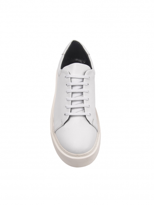 All White Sneakers – Piele Naturală, Construcție Manuală, Detalii Exclusiviste [1]