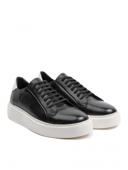 Black and White sneakers – Piele Naturală, Construcție Manuală, Detalii Exclusiviste [4]