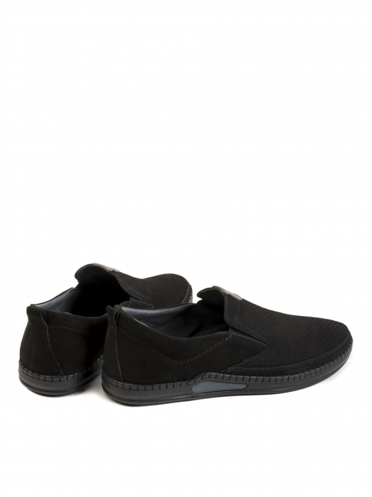 Casual Airy All Black Loafer – Piele Naturală, Construcție Manuală, Detalii Exclusiviste [4]