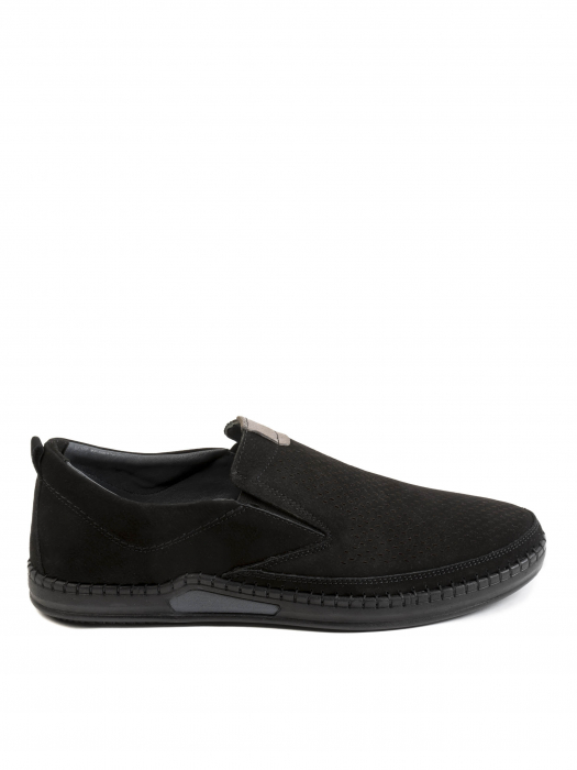 Casual Airy All Black Loafer – Piele Naturală, Construcție Manuală, Detalii Exclusiviste [2]