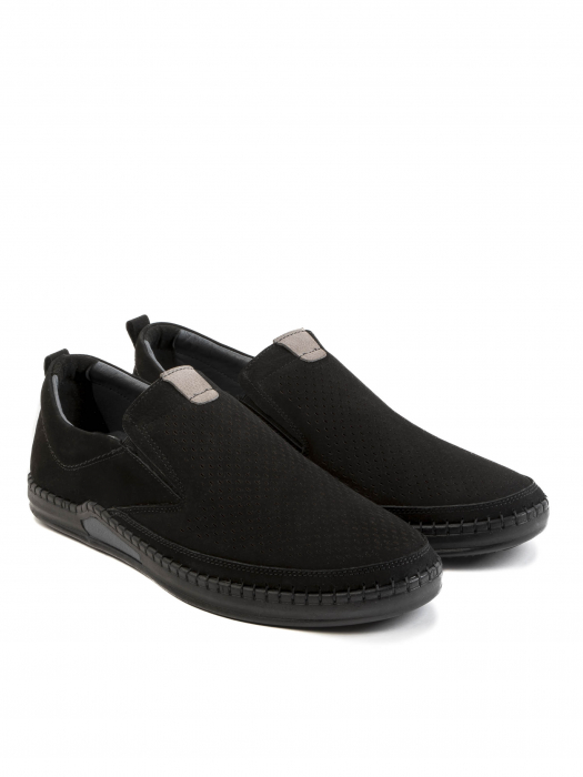 Casual Airy All Black Loafer – Piele Naturală, Construcție Manuală, Detalii Exclusiviste [3]