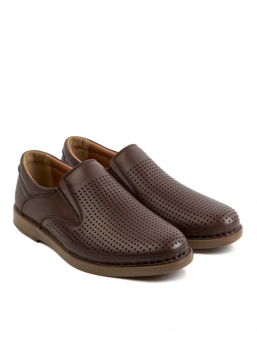 Casual Airy Walnut Loafers – Piele Naturală, Design Elegant, Confort Maximal [3]