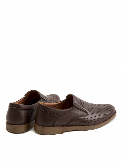 Casual Airy Walnut Loafers – Piele Naturală, Design Elegant, Confort Maximal [4]