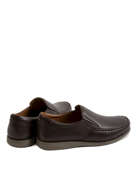 Casual Dark Chocolate Loafers – Piele Naturală, Design Elegant, Confort Maximal [4]