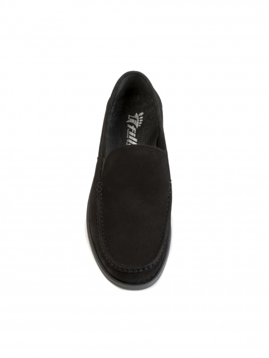 Casual Deep Black Loafers – Piele Naturală, Design Elegant, Confort Maximal [1]