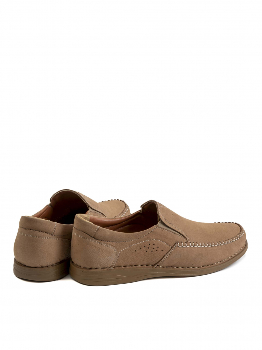 Casual Sepia Brown Airy Loafers – Piele Naturală, Design Elegant, Confort Maximal [4]
