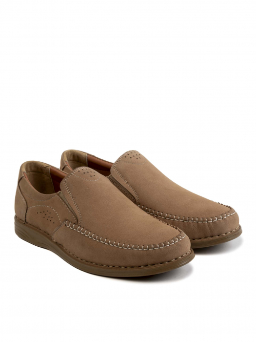 Casual Sepia Brown Airy Loafers – Piele Naturală, Design Elegant, Confort Maximal [3]