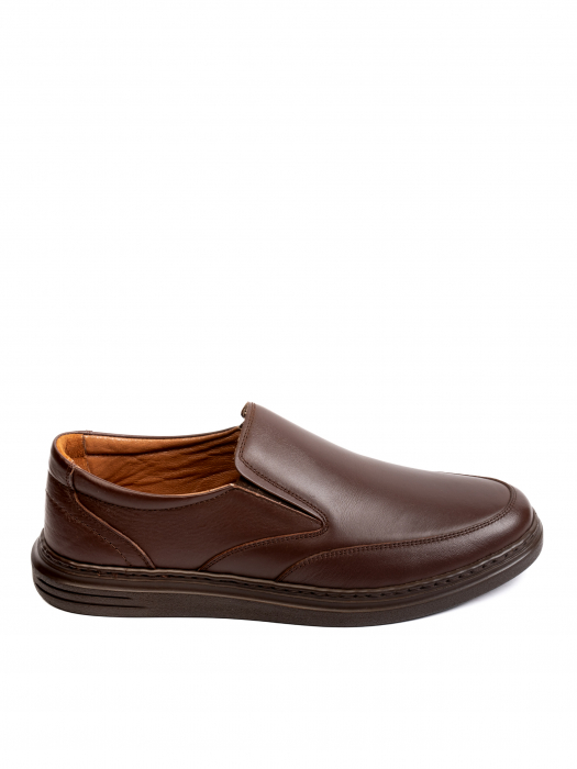 Dark Chocolate Brown Loafers – Piele Naturală, Design Elegant, Confort Maximal [2]
