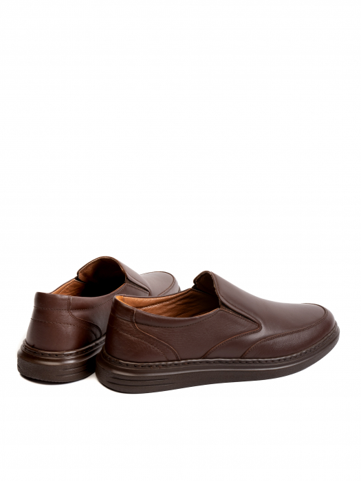 Dark Chocolate Brown Loafers – Piele Naturală, Design Elegant, Confort Maximal [4]