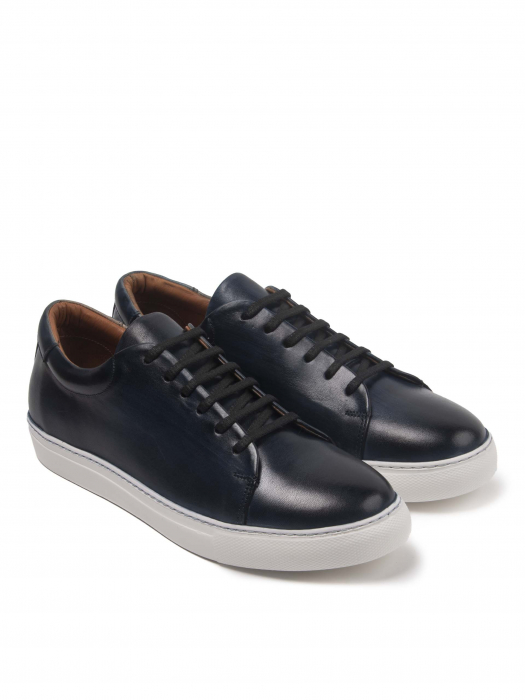 Dark Space Blue Sneakes – Piele Naturală, Construcție Manuală, Detalii Exclusiviste [3]
