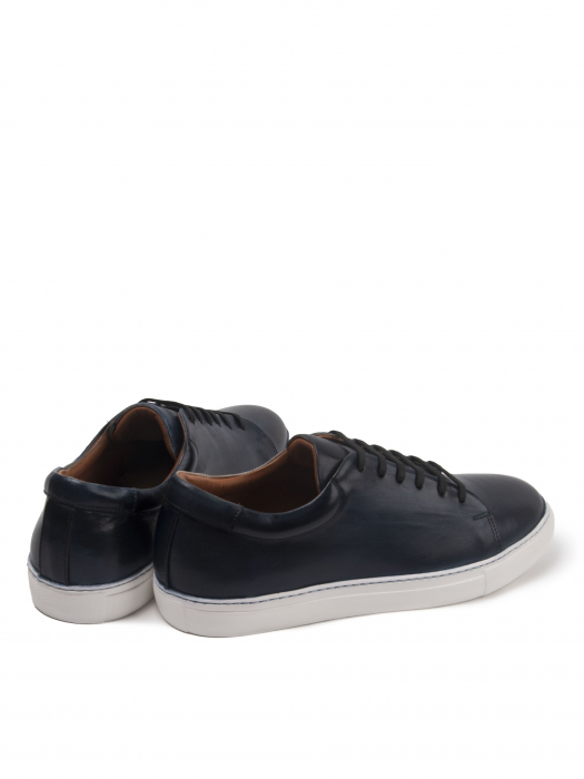 Dark Space Blue Sneakes – Piele Naturală, Construcție Manuală, Detalii Exclusiviste [4]