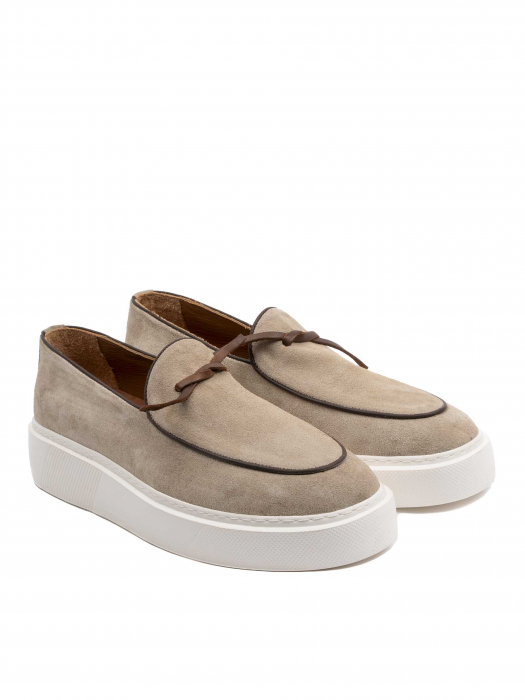 Ecru Yellow and White Loafers – Piele Naturală, Design Elegant, Confort Maximal [3]