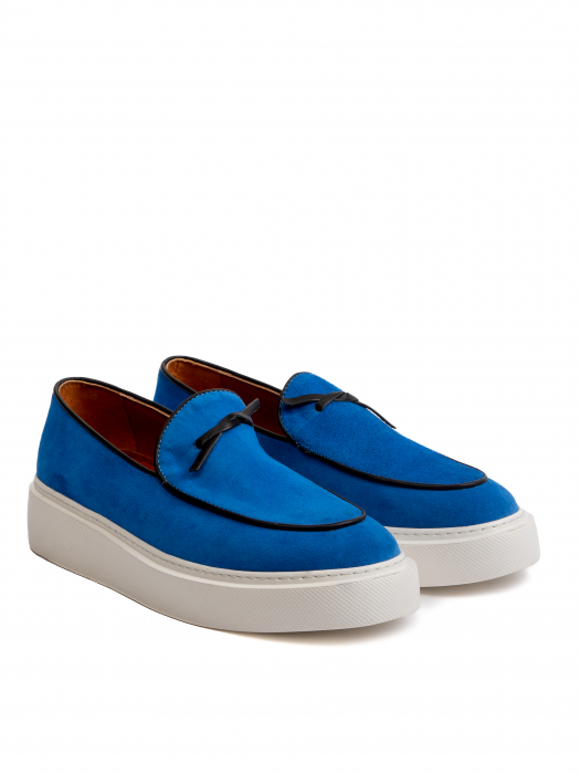 Egyptian Blue Loafers – Piele Naturală, Design Elegant, Confort Maximal [2]
