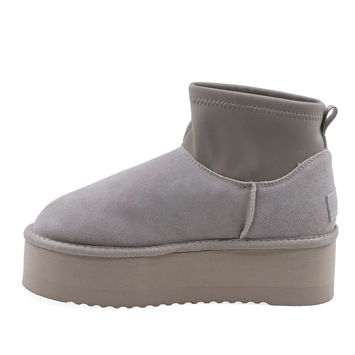 Ghete Dama Casual Anna Viotti Piele Intoarsa D113-9 Taupe [3]