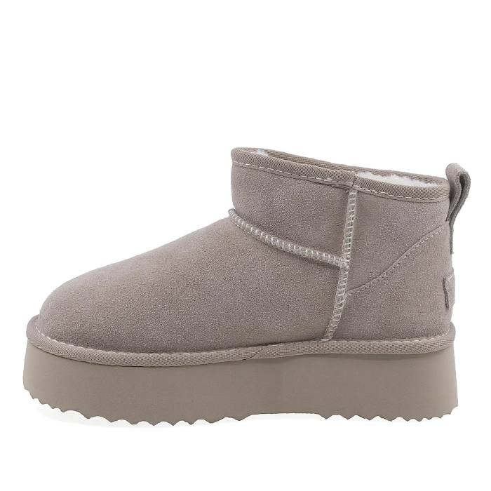 Ghete Dama Casual Anna Viotti Piele Intoarsa D113-MORES DB MINI Gri [3]