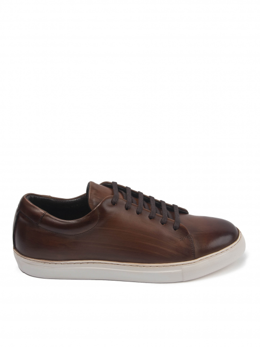 Hand Painted Walnut Sneakers – Piele Naturală, Construcție Manuală, Detalii Exclusiviste [2]