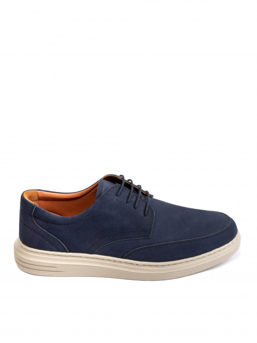 Navy Blue Derby – Piele Naturală, Confort Premium, Talpă Rezistentă [2]