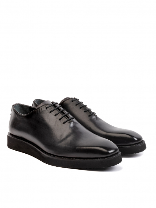 Oxford All Black – Piele Italiană, Talpă Ușoară EVA [3]