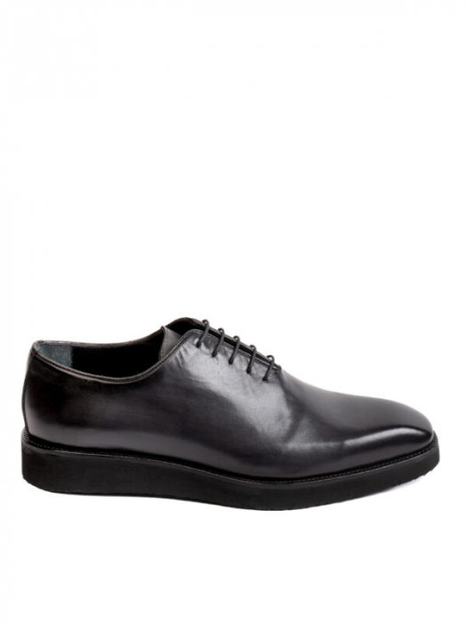 Oxford All Black – Piele Italiană, Talpă Ușoară EVA [2]