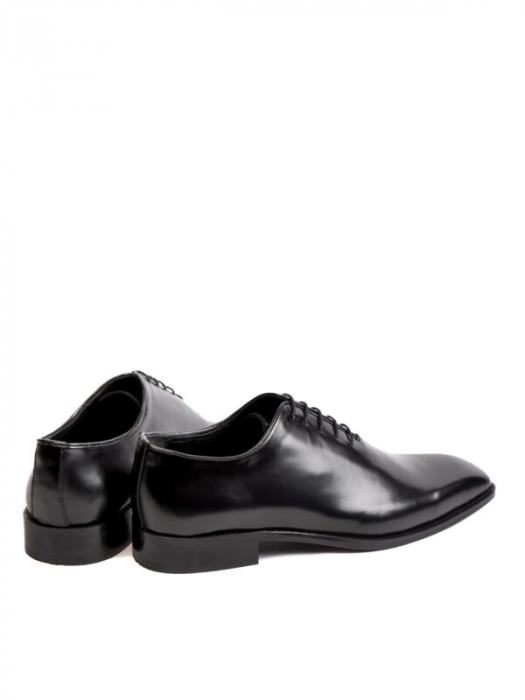 Oxford Gloss Black – Piele Italiană, Pictați Manual, Talpă Roșie [4]