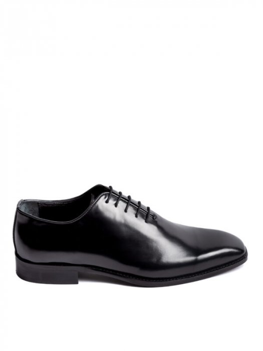 Oxford Gloss Black – Piele Italiană, Pictați Manual, Talpă Roșie [2]