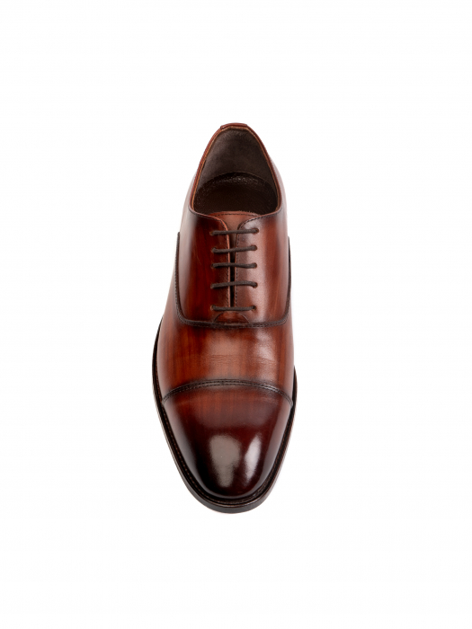 Oxford Sandalwood Brown Piele Naturală, Construcție Manuală, Detalii Exclusiviste [1]