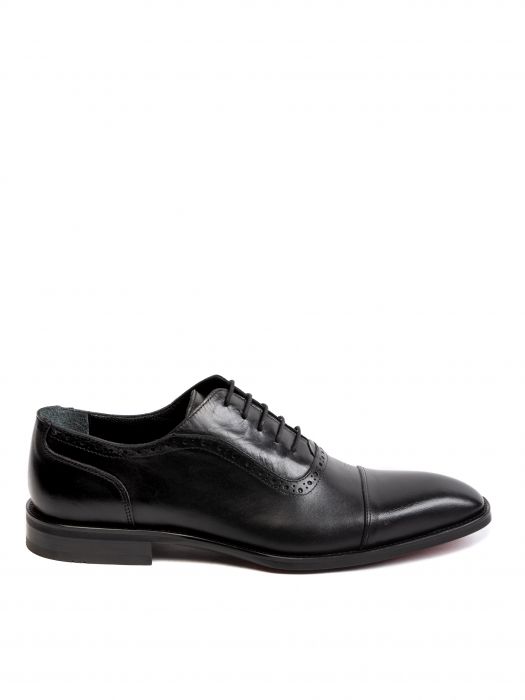 Oxford Textured Black Din Piele De Vitel Piele Naturală, Construcție Manuală, Detalii Exclusiviste [2]