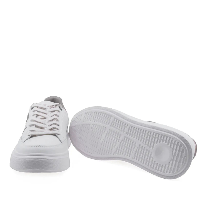 Pantofi barbati casual albi din piele naturala Goretti cu talpa usoara [4]