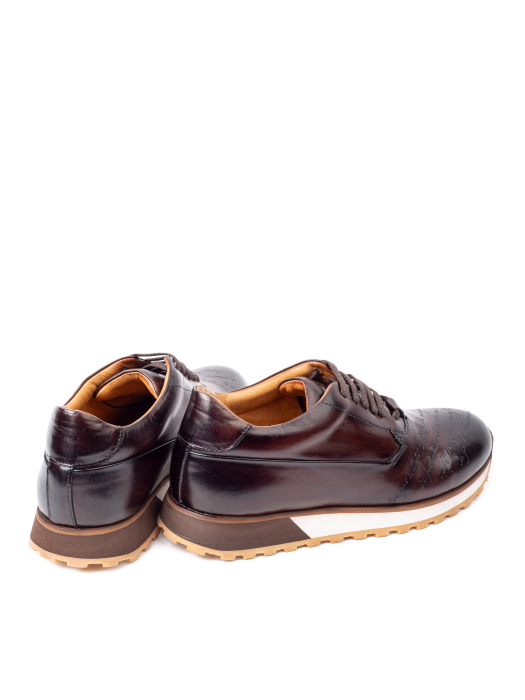 Pantofi casual din piele pentru bărbați Urban Script Brown [3]