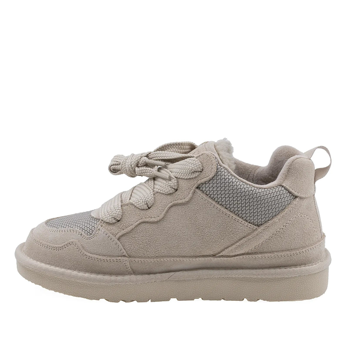 Pantofi Dama Casual Anna Viotti Piele Intoarsa D114-PK2690-1 Bej [3]