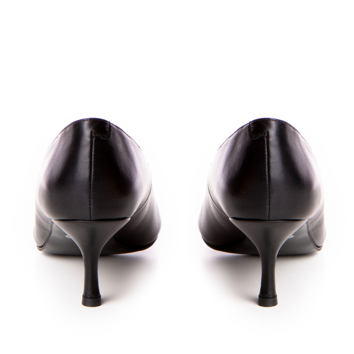 Pantofi damă stiletto Guban, piele naturală nappa și lac maro, vârf ascuțit – model 1557 [2]