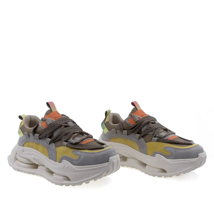 Pantofi dama sport maro din piele intoarsa Goretti cu platforma usoara [2]