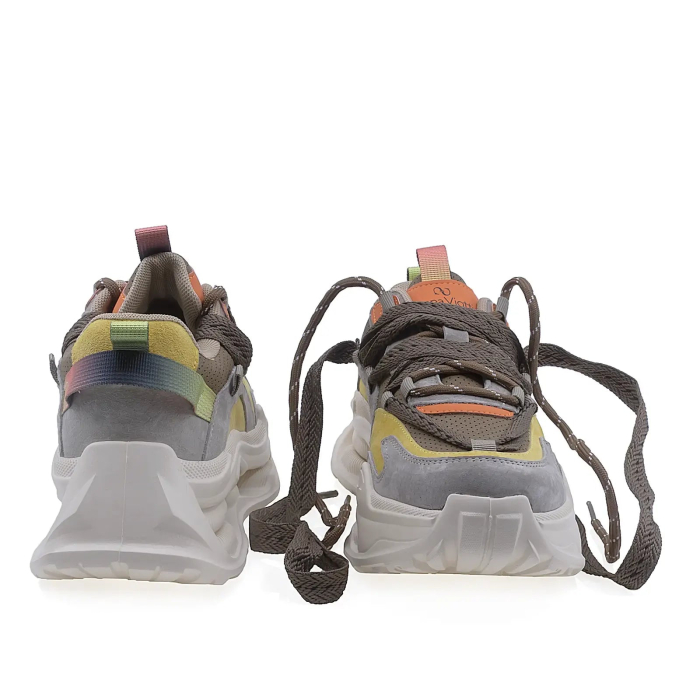 Pantofi dama sport maro din piele intoarsa Goretti cu platforma usoara [4]