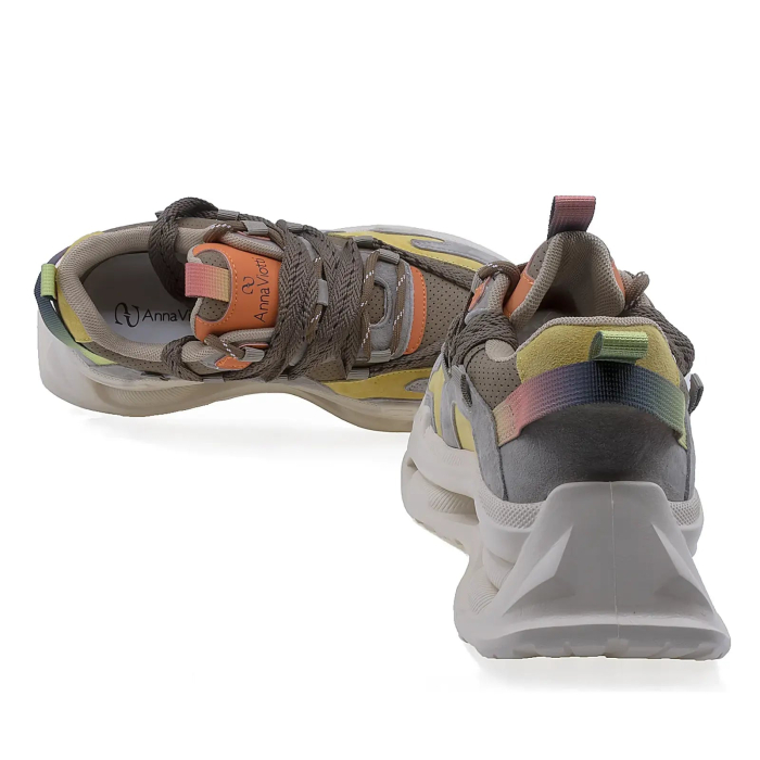 Pantofi dama sport maro din piele intoarsa Goretti cu platforma usoara [3]