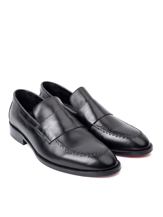Pantofi de piele pentru bărbați Loafer Black Classic [3]