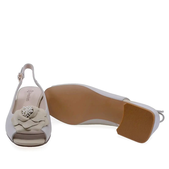 Sandale elegante damă Anna Viotti din piele naturală box, verde, toc de 5 cm - D106-KH50124-GTY39V-QI L [3]