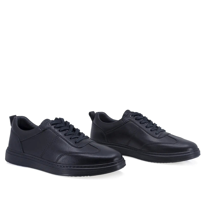 Sneakers Piele Naturala Negru B17-078BLACK [3]
