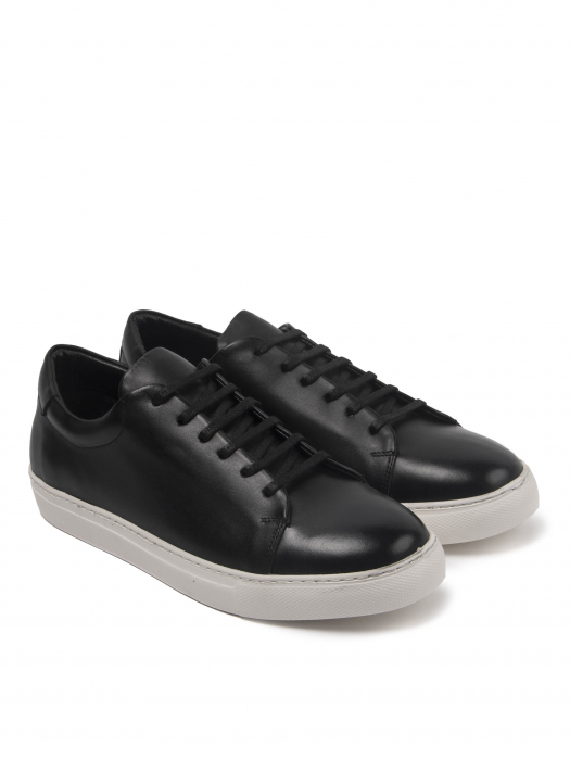 Textured Black sneakers – Piele Naturală, Construcție Manuală, Detalii Exclusiviste [3]