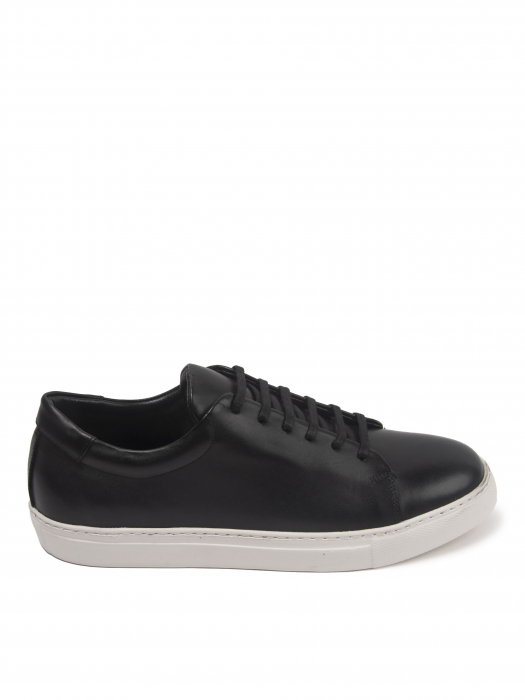 Textured Black sneakers – Piele Naturală, Construcție Manuală, Detalii Exclusiviste [2]