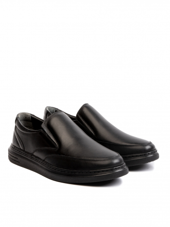 All Black Loafers – Piele Naturală, Design Elegant, Confort Maximal [2]