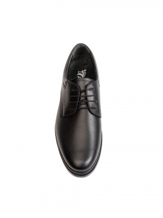 Derby - All Black Textured Derby – Piele Naturală, Confort Premium, Talpă Rezistentă