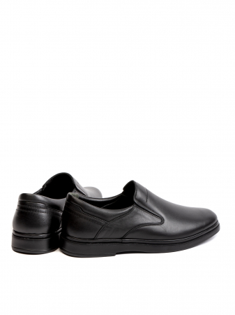 All Black Textured Loafers – Piele Naturală, Design Elegant, Confort Maximal [3]