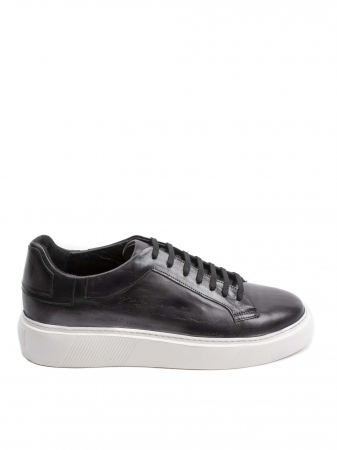 Black and white Manuscript Sneakers – Piele Naturală, Construcție Manuală, Detalii Exclusiviste [1]