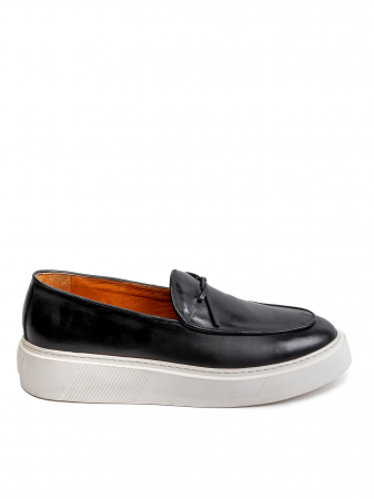 Black Top Loafers – Piele Naturală, Design Elegant, Confort Maximal [1]