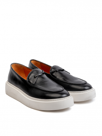 Black Top Loafers – Piele Naturală, Design Elegant, Confort Maximal [2]