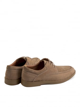 Casual Airy Ecru Yellow Derby – Piele Naturală, Confort Premium, Talpă Rezistentă [3]