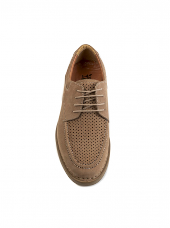 Derby - Casual Airy Ecru Yellow Derby – Piele Naturală, Confort Premium, Talpă Rezistentă